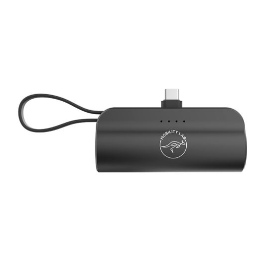 Batterie externe MOBILITY LAB Noire + Connecteur