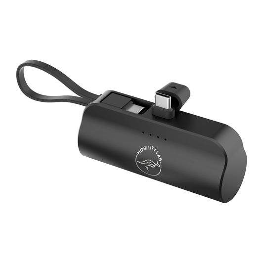 Batterie externe MOBILITY LAB Noire + Connecteur