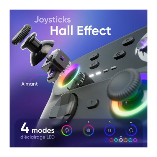 Manette Switch ONIVERSE Walli sans fil Noire