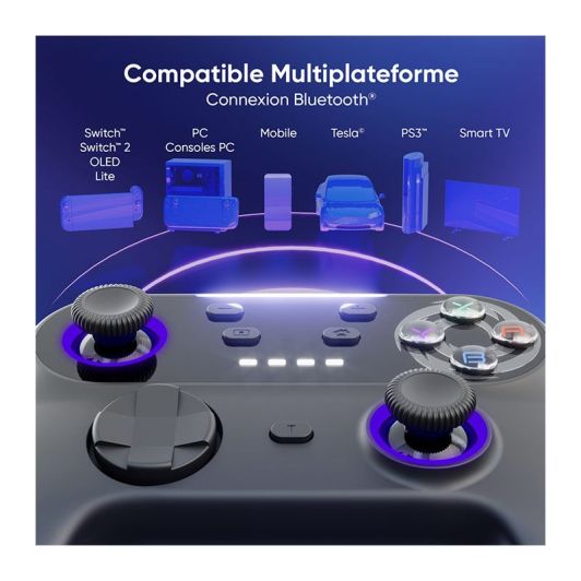 Manette Switch ONIVERSE Walli sans fil Noire