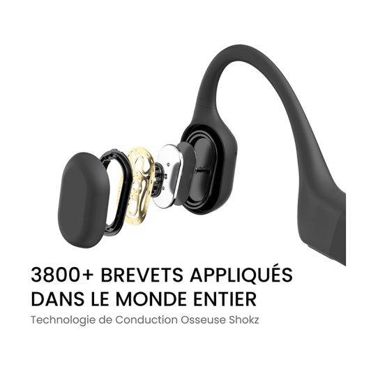 Casque Bluetooth à conduction osseuse SHOKZ OPENRUN Noir