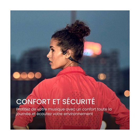 Casque Bluetooth à conduction osseuse SHOKZ OPENRUN Noir
