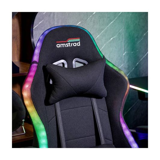 Chaise gaming AMSTRAD AMS-LED-NEXUS Noir