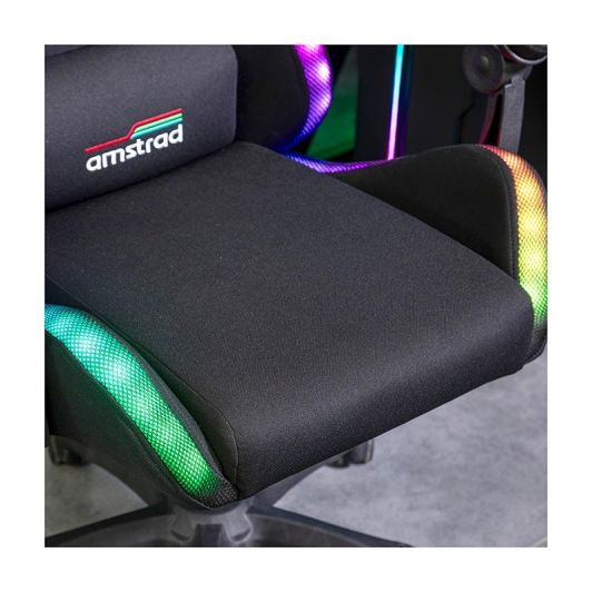 Chaise gaming AMSTRAD AMS-LED-NEXUS Noir
