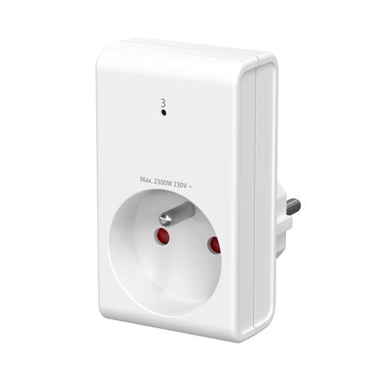 Lot de 3 prises GAO Télécommandées Blanches