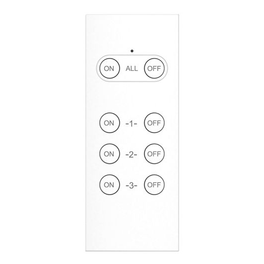 Lot de 3 prises GAO Télécommandées Blanches