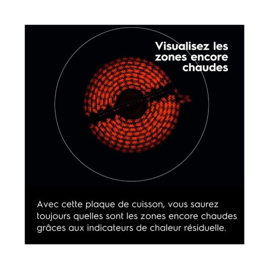 Plaque de cuisson vitrocéramique ELECTROLUX LR622CK