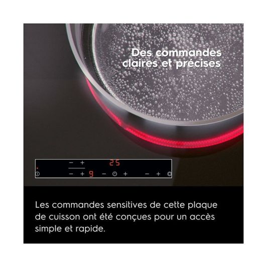 Plaque de cuisson vitrocéramique ELECTROLUX LR622CK