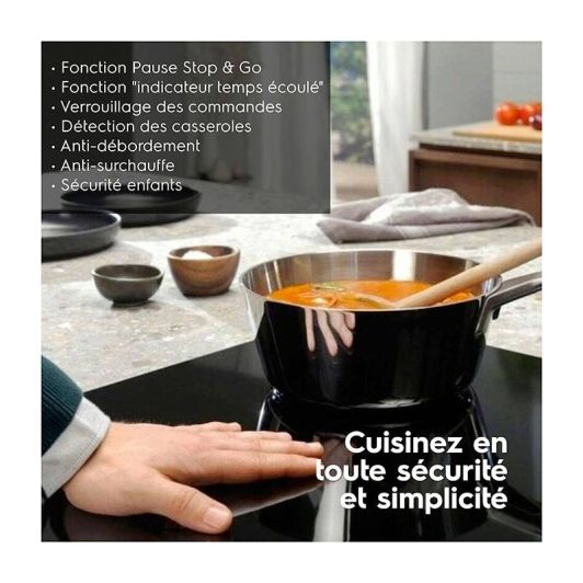 Plaque de cuisson induction double bridge ELECTROLUX CIV644