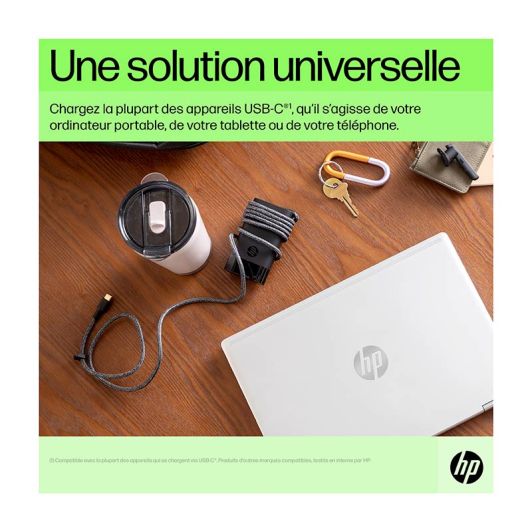 Chargeur PC PORTABLE/SMARTPHONE 65W HP USB-C – origine constructeur