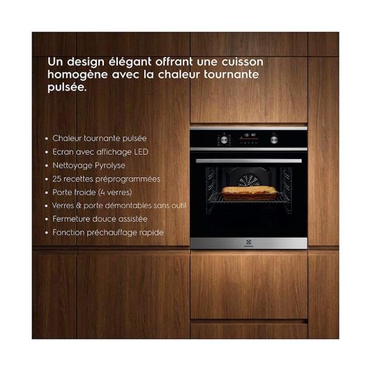 Four pyrolyse chaleur tournante 65L ELECTROLUX EOF6P66BX