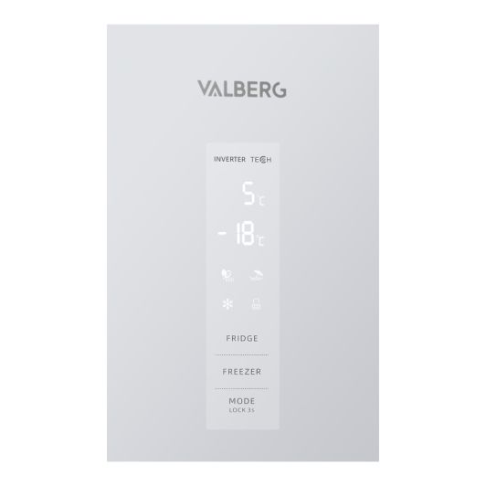 Réfrigérateur combiné VALBERG CNF 337 C WBS742C
