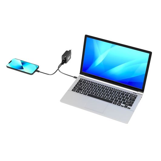 Chargeur secteur PC PORTABLE/SMARTPHONE 65W PORT Designs 1 USB-C 1USB-A - GAN charge rapide