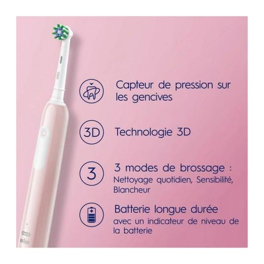 Brosse à dents ORAL-B PRO 1 PINK