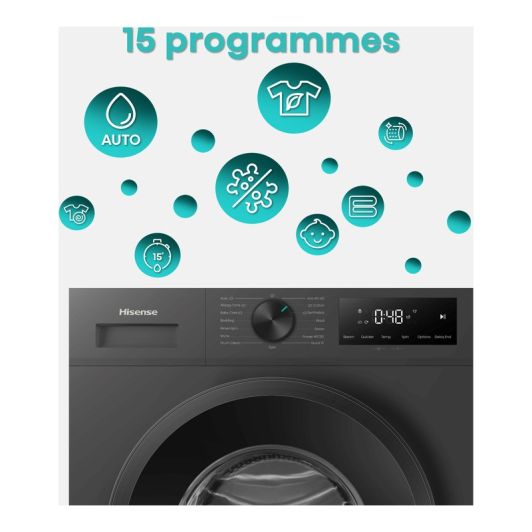 Lave-linge hublot 11 kg HISENSE WF1I1142BBL