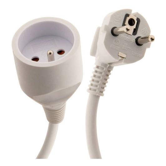 Rallonge ZENITECH 16A 5m Blanche