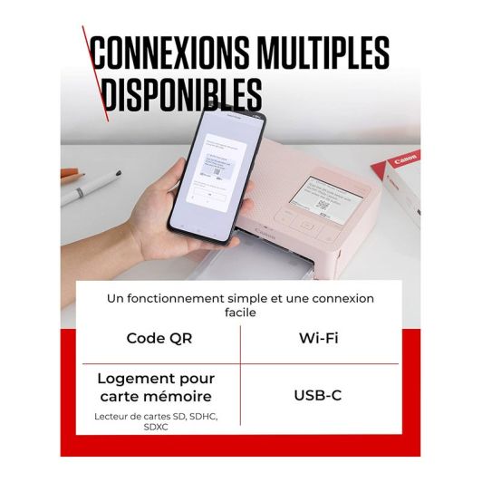 Imprimante photo wifi CANON SELPHY CP1500 noire - impression format photo (10x15cm)