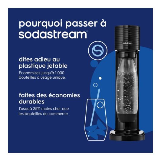 Appareil à soda SODASTREAM GAIA noir