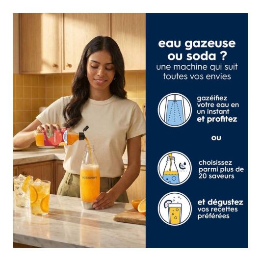 Appareil à soda SODASTREAM GAIA noir