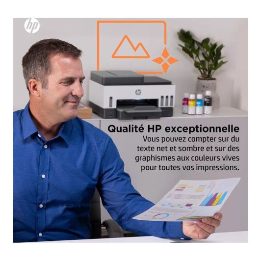 Imprimante HP Smart Tank 7606 multifonction + fax à réservoir