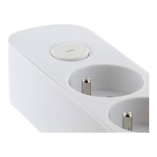Multiprise CHACON 8 prises avec interrupteur Blanche - Cable 1.5m