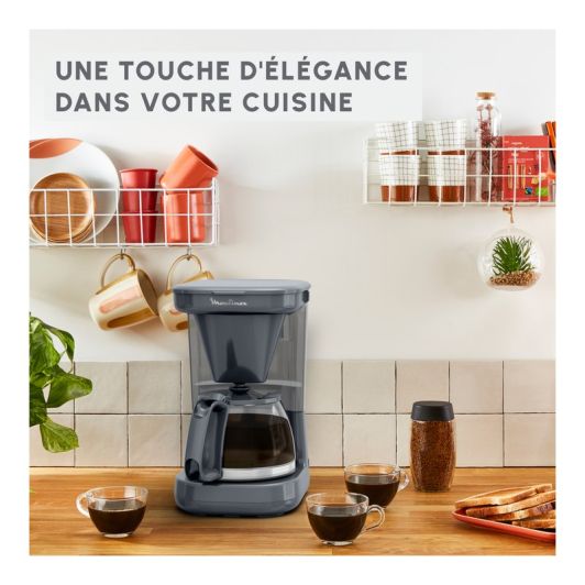 Cafetière MOULINEX FG1M1BBE0 PLAINO gris