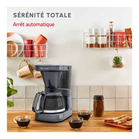 Cafetière MOULINEX FG1M1BBE0 PLAINO gris