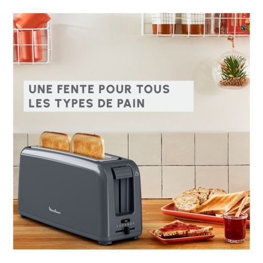 Grille-pain MOULINEX LS1A1BE0 PLAINO gris