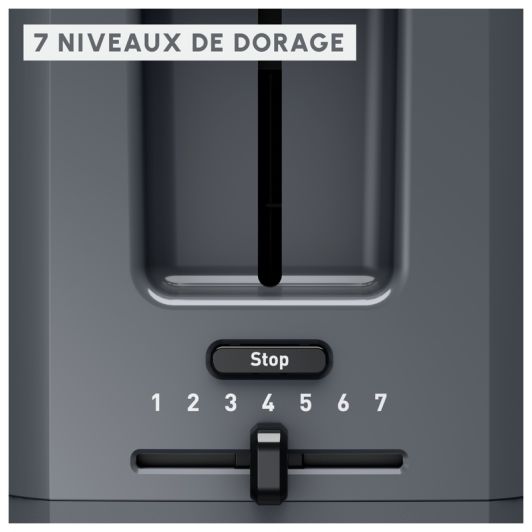 Grille-pain MOULINEX LS1A1BE0 PLAINO gris