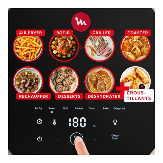  Friteuse sans huile MOULINEX Easy Fry Infrared 7L