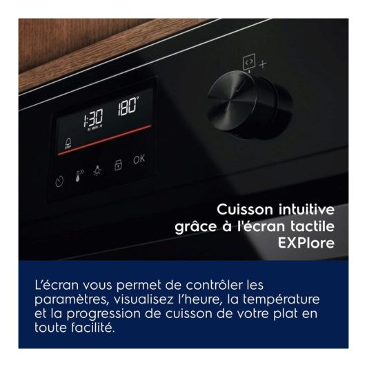 Four pyrolyse chaleur tournante 72L Electrolux LOH4P06K