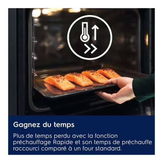Four pyrolyse chaleur tournante 72L Electrolux LOH4P06K
