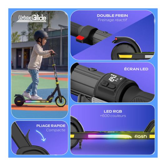 Trottinette électrique pour enfant URBANGLIDE Ride Flash