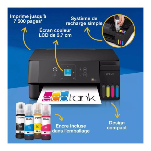 Imprimante EPSON EcoTank ET-2921 multifonction à réservoir