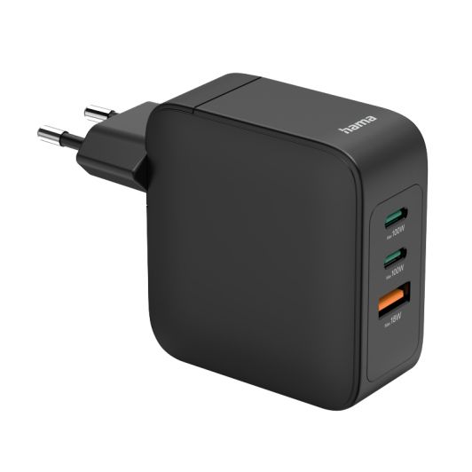 Chargeur secteur PC PORTABLE/SMARTPHONE 100W HAMA 2 USB-C + 1 USB-A