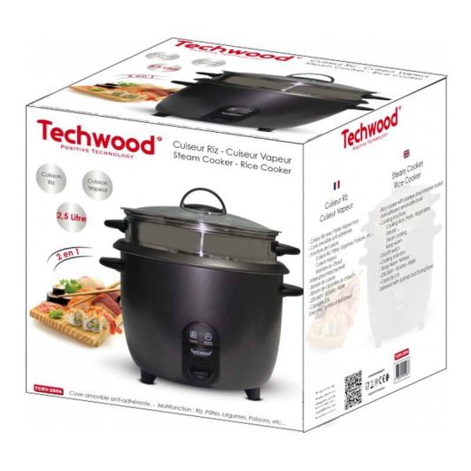 Cuiseur à riz TECHWOOD 2.5L - TCRV-2504