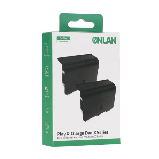 Lot de 2 batteries ONLAN pour manette Xbox 
