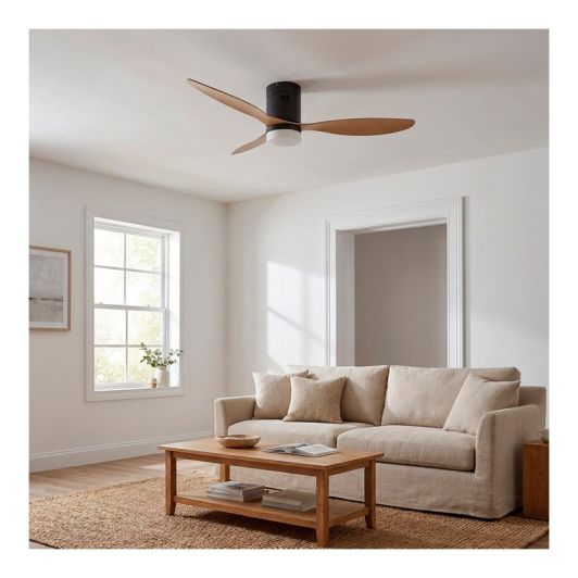 Ventilateur de plafond JOCCA NOIR AVEC LUMIERE