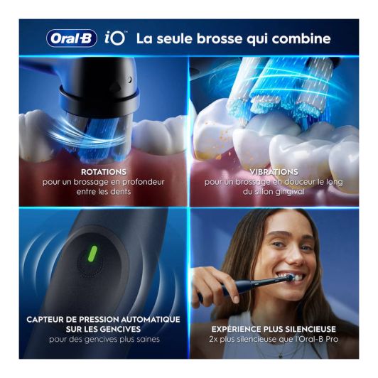 Brosse à dents ORAL-B iO2 bleue + Etui de voyage