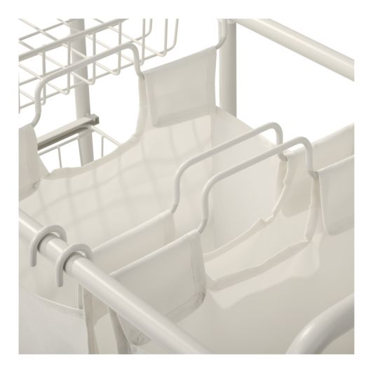Rangement étagère + paniers à linge 45L
