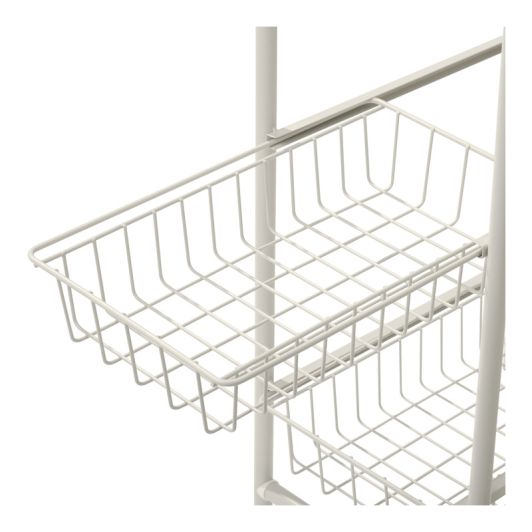 Rangement étagère + paniers à linge 45L