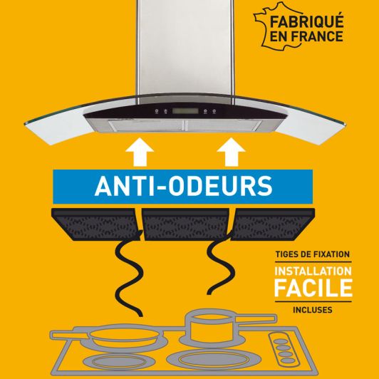 Filtre à charbon universel avec fixation ELECTRODEPOT