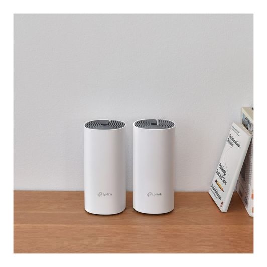 Système wifi Mesh TP LINK + 2ports Fast ethernet Deco E4 ( pack-2)