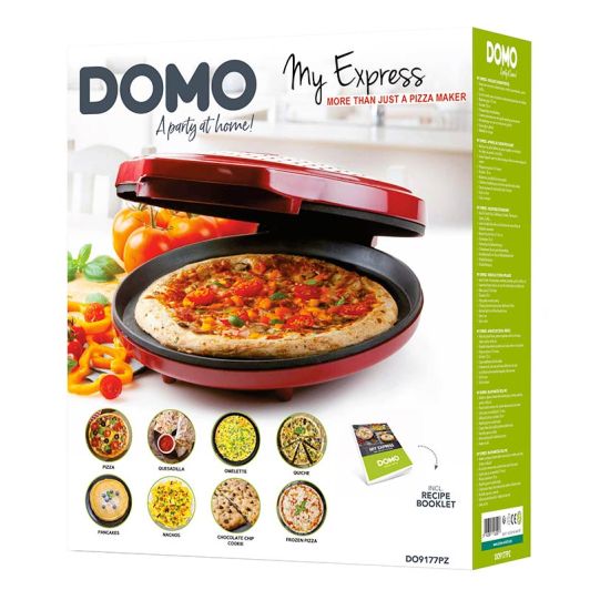 Appareil à pizza DOMO MY EXPRESS rouge 30cm
