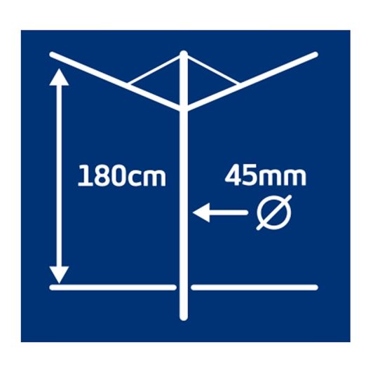 Séchoir parapluie LEIFHEIT LINOPUSH 500