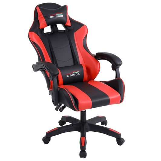 Chaise gaming AMSTRAD AMS 800 Noir et rouge
