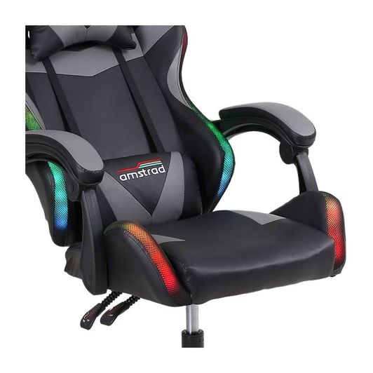Chaise gaming AMSTRAD 900 LED Tiger Noir