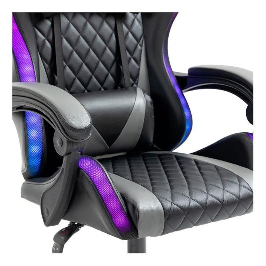 Chaise gaming AMSTRAD AMS ULTIMATE LED Noir