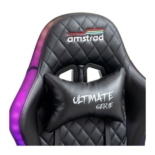 Chaise gaming AMSTRAD AMS ULTIMATE LED Noir
