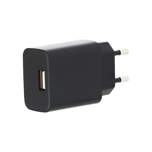 Chargeur secteur USB HIGH ONE 2,4AA + Câble USB-C/ USB 1M Noir